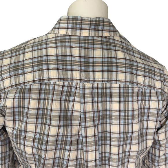 Eddie Bauer Men’s Blue 100% Cotton Plaid Short Sleeve Casual Button Down… - Picture 7 of 14